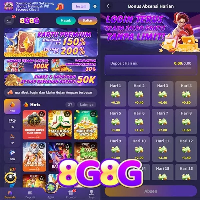 Login 8g8g sekarang